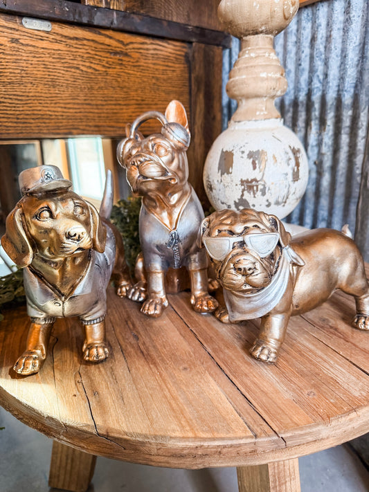 10" Cool Dogs Figurine
