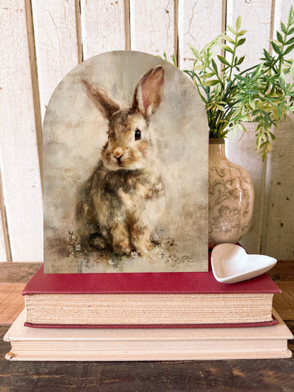 Spring And Easter Arched Wood Sign