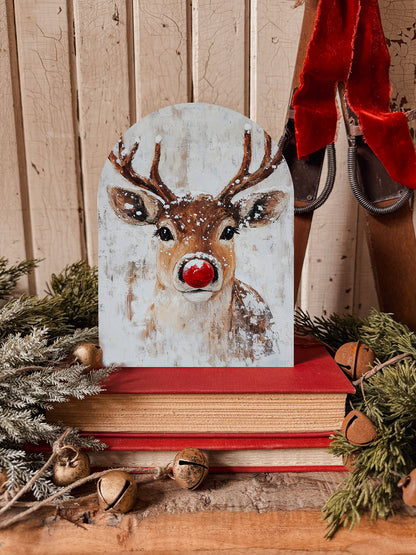 Christmas Arched Wood Signs
