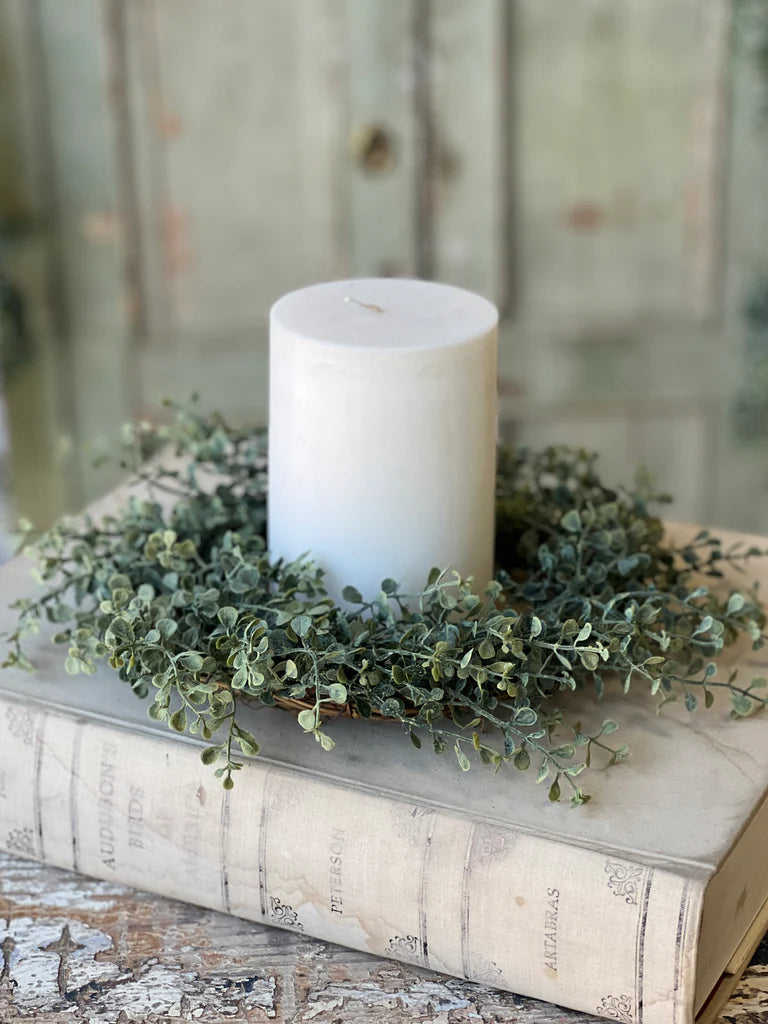 Twilight Green Candle Ring 12"