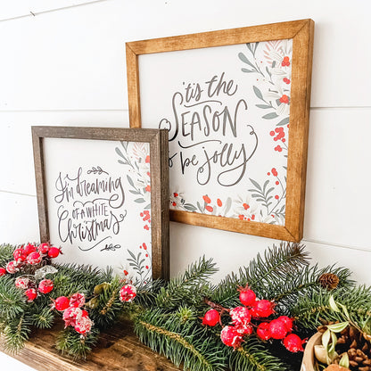 Christmas Wood Sign with Holiday Saying
