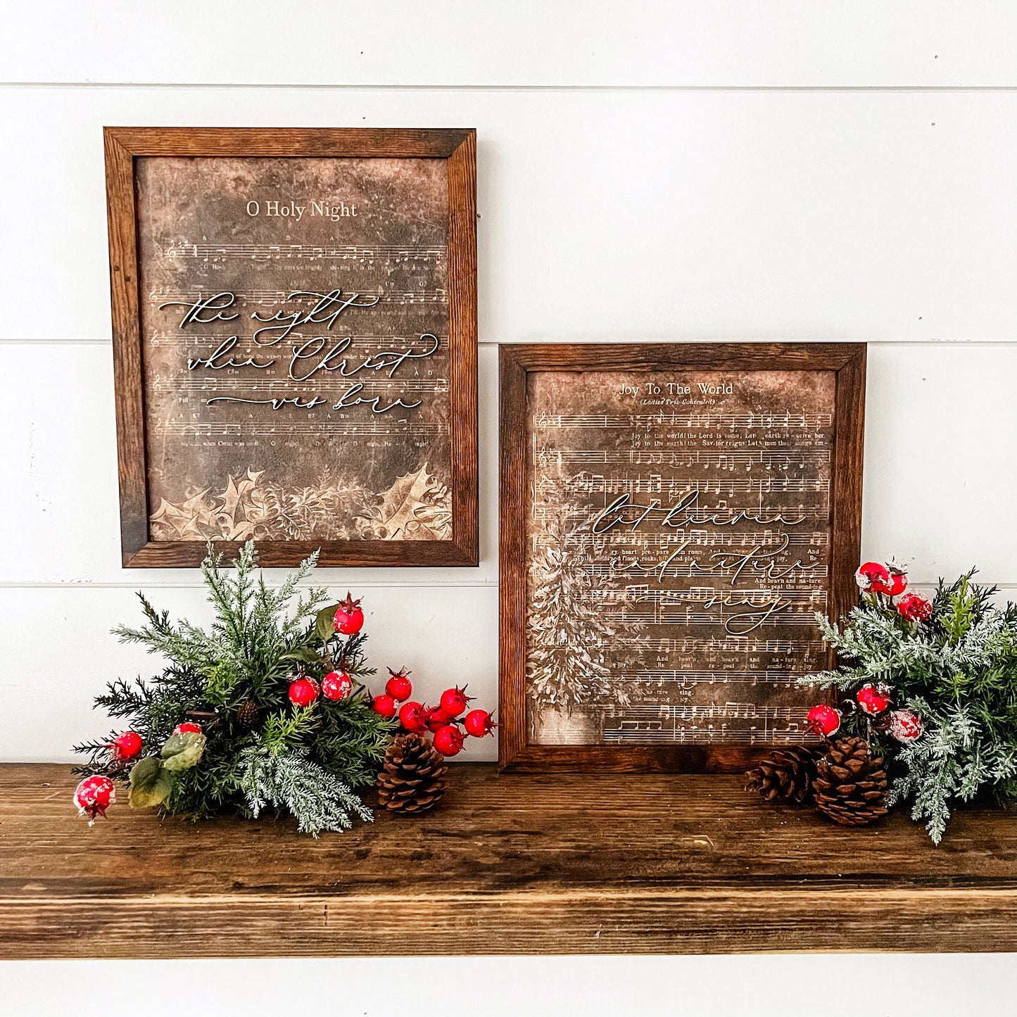 Christmas Carol Signs - Dark Background