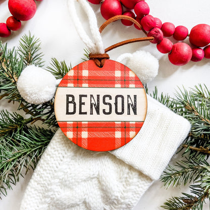 Round Christmas Stocking Tags