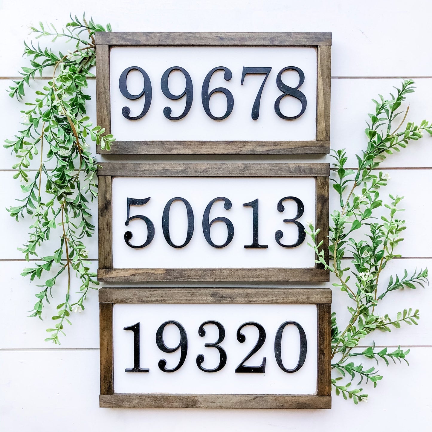 Personalized Zip Code Sign
