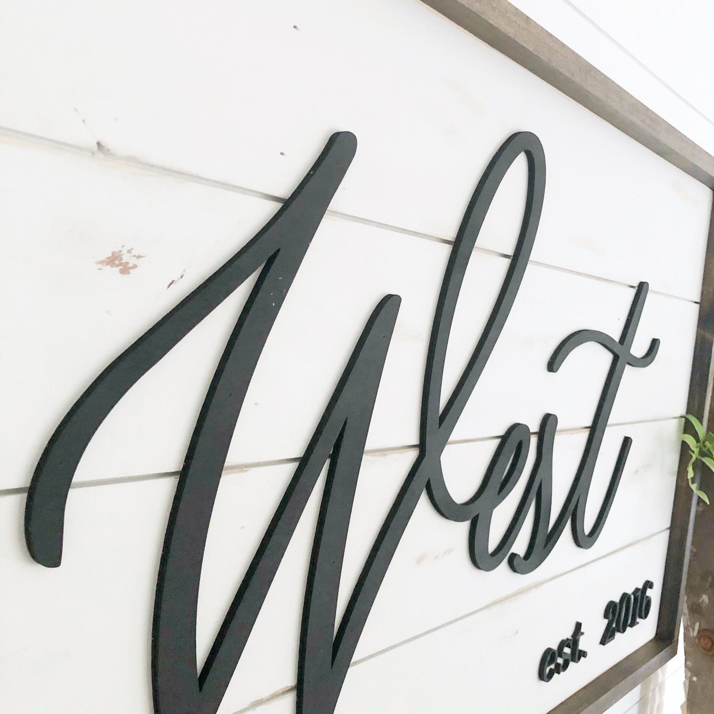 Custom Last Name Shiplap Sign