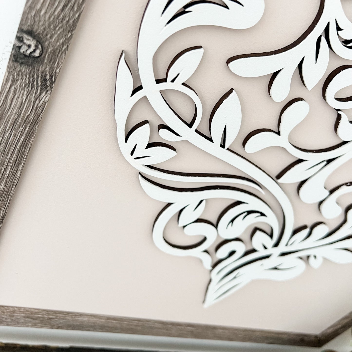 Valentines Day Laser Cut Heart Sign