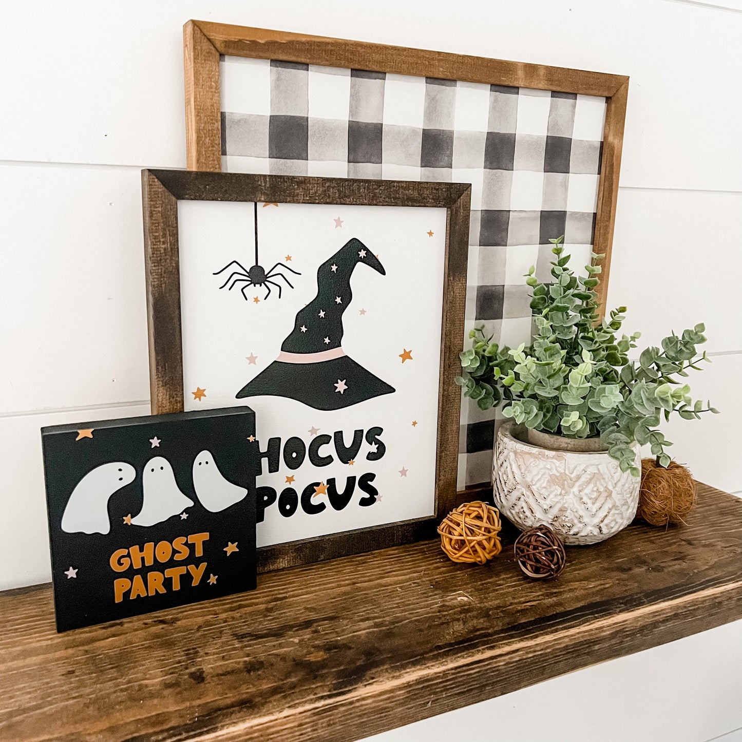 Halloween Wood Sign TRIO