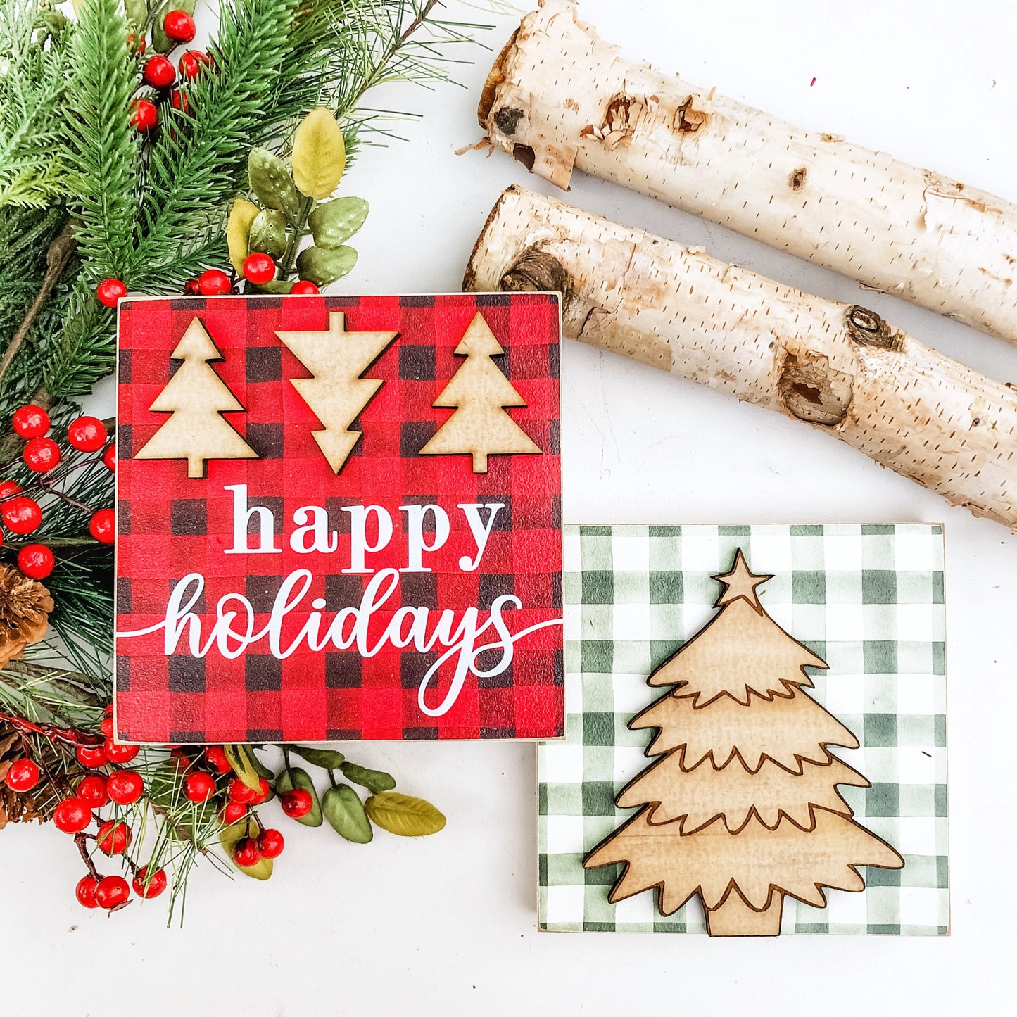 Christmas Mini Tiered Tray Sign