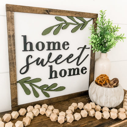 Home Sweet Home Laser Cut Wood Sign