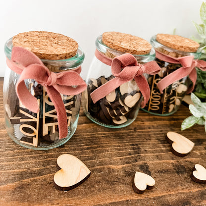 Mini Jar of Hearts and Love