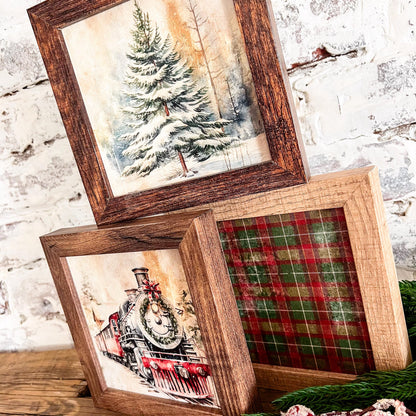 Mini Christmas Wood Sign