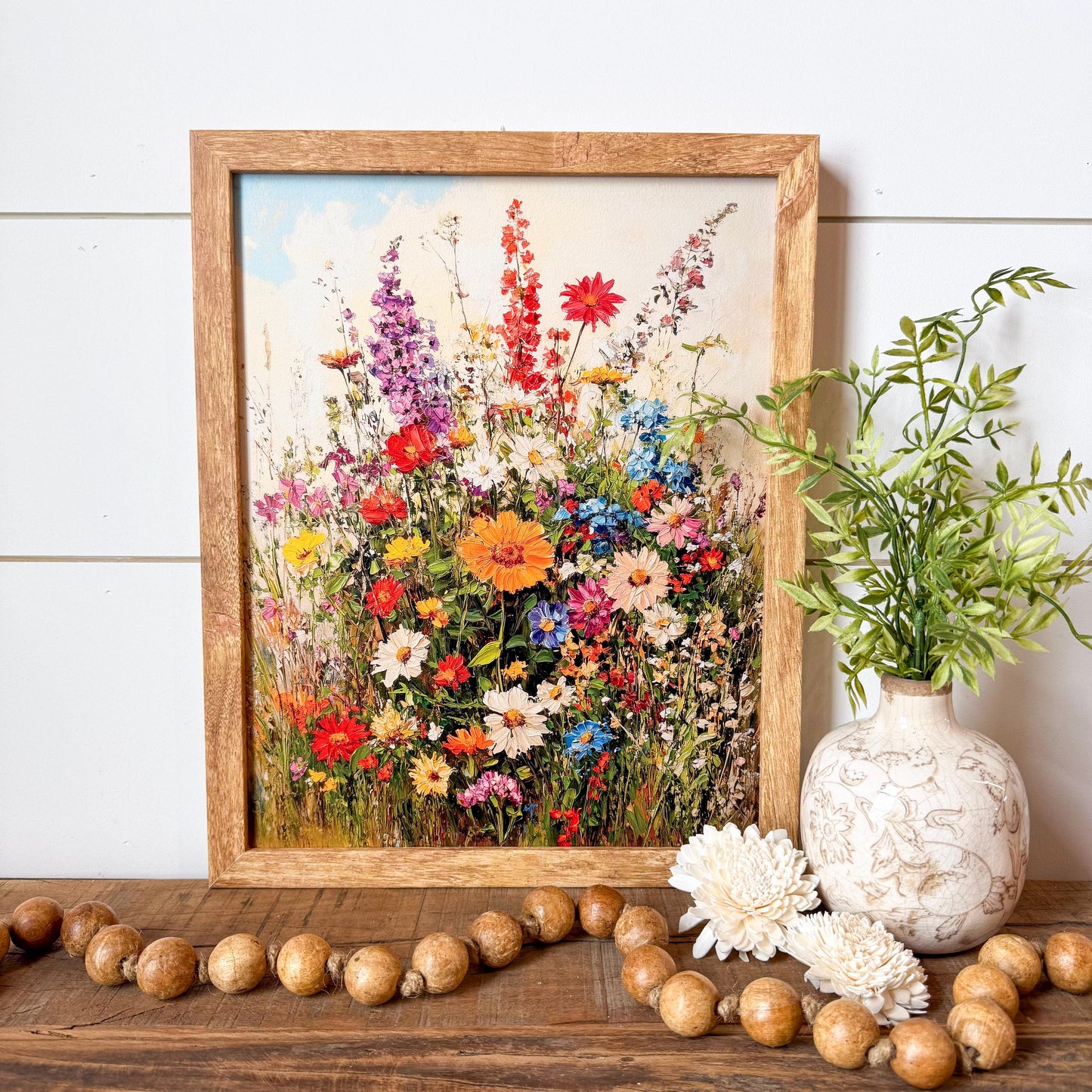 Colorful Summer Wildflowers Wall Art