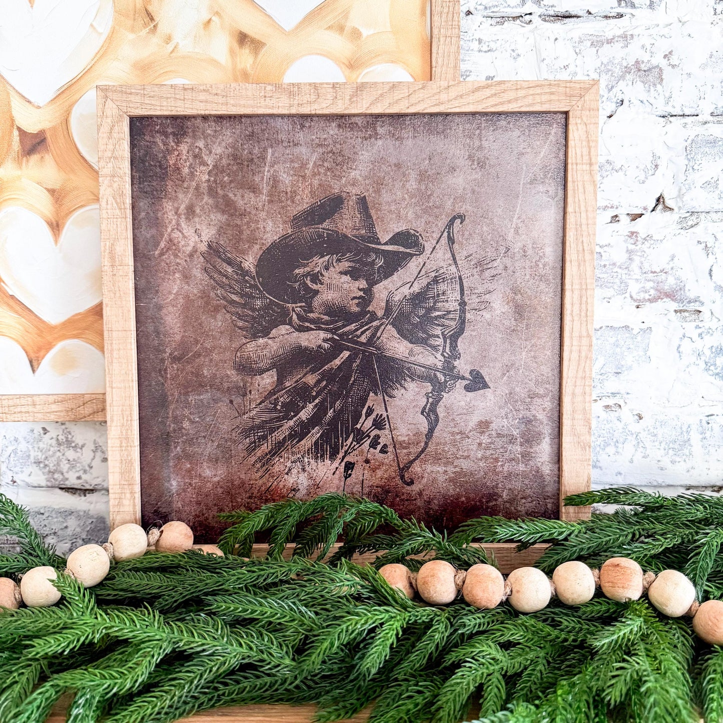 Vintage Cupid Valentines Day Sign