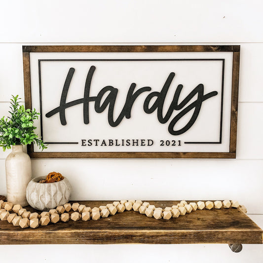 Custom Name Sign w/ Black Outline