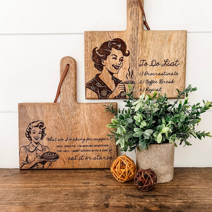 Funny Engraved Cutting Board