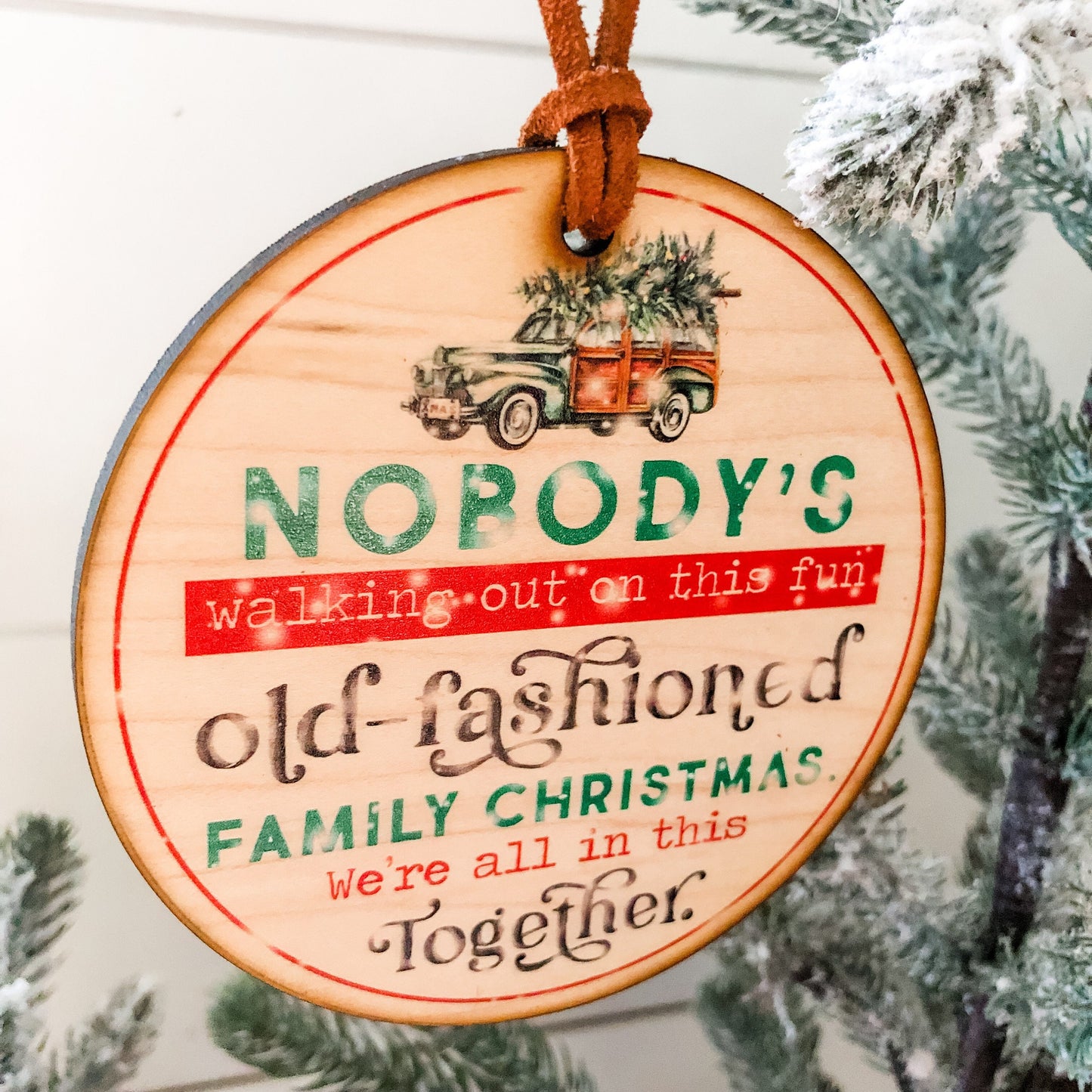 Christmas Vacation Funny Ornament