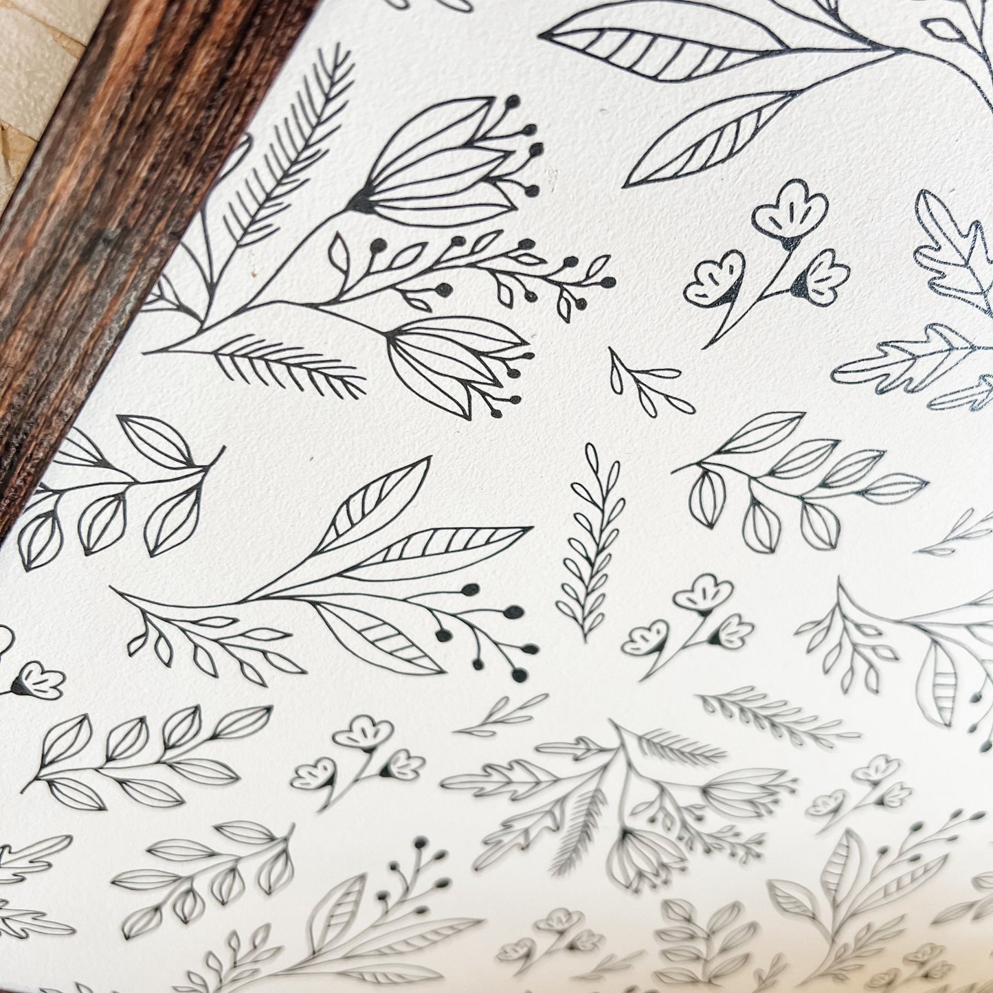 Whimsical Black & White Floral Prints