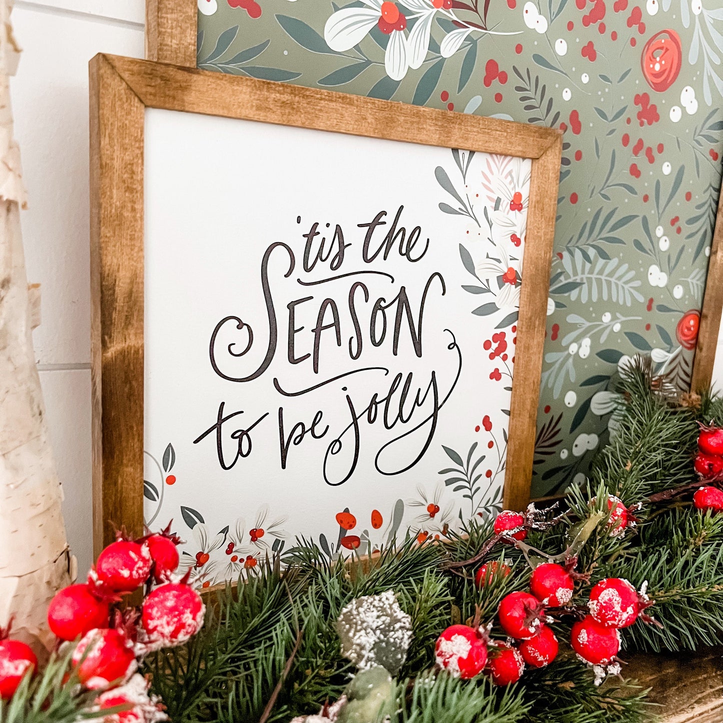 Christmas Wood Sign with Holiday Saying