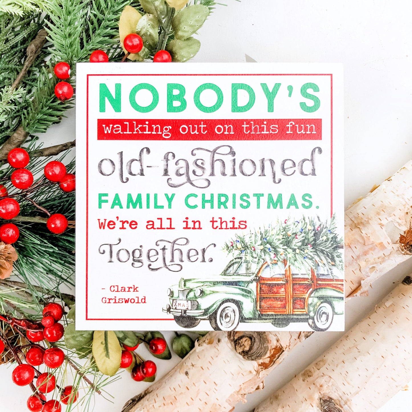 Christmas Mini Tiered Tray Sign