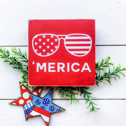 4th of July Mini Tiered Tray Signs