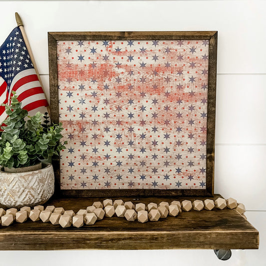 Vintage Stars Background Layering Sign