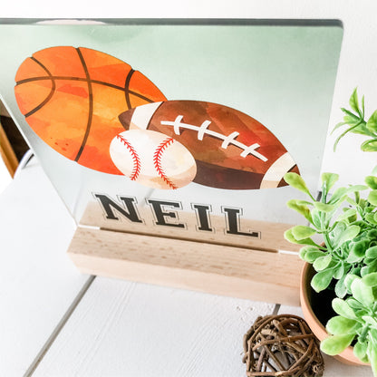 Sports Theme Personalized Nightlight