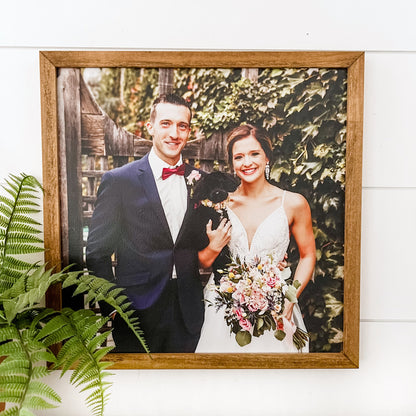 ANY Photo on Wood Interchangeable Sign