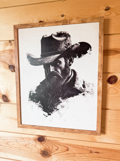 Neutral Cowboy Art Print
