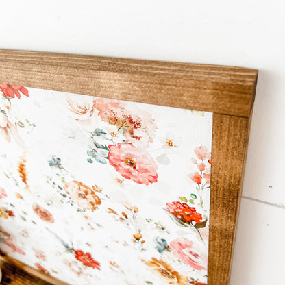 Spring Floral Layering Sign
