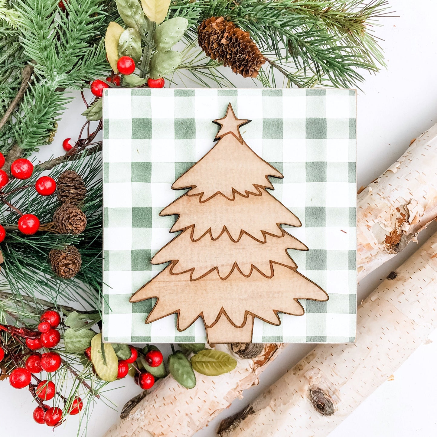 Christmas Mini Tiered Tray Sign