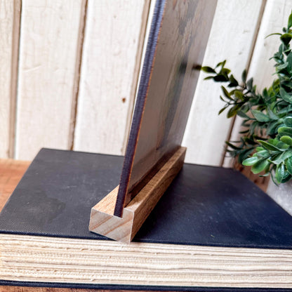 Duck Face with Bow Arched Wood Sign Shelf Sitter