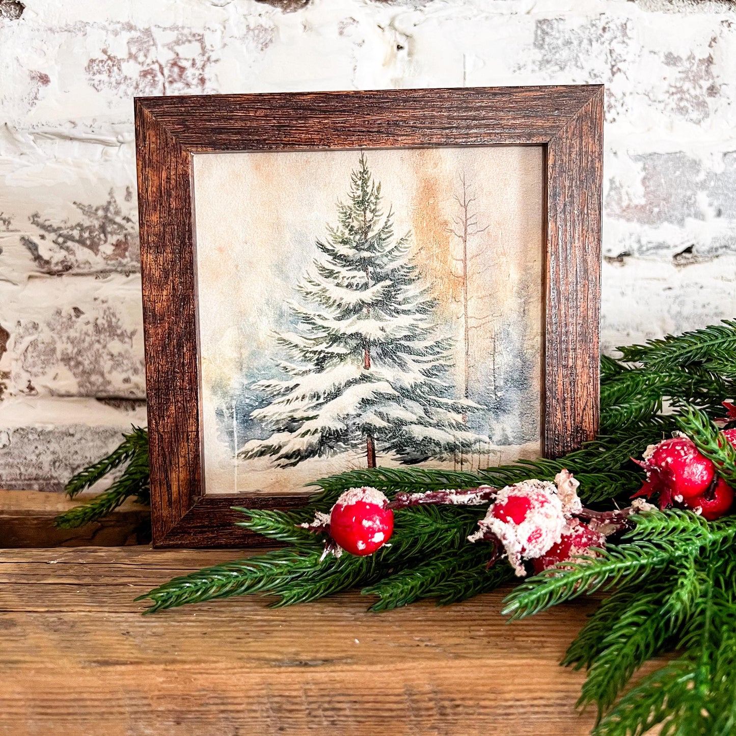 Mini Christmas Wood Sign