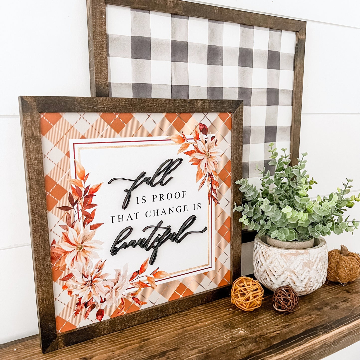 Fall Wood Sign DUO