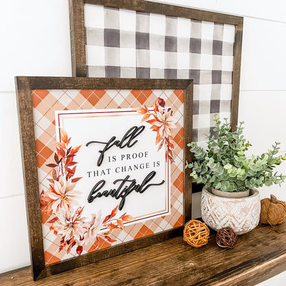 Fall Wood Sign DUO