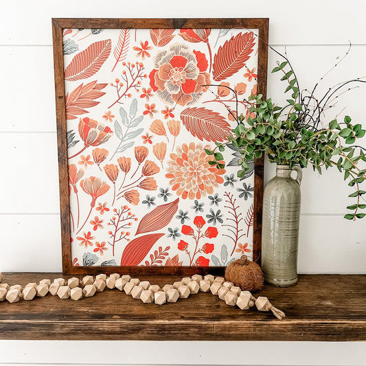 Whimsical Floral Layering Sign