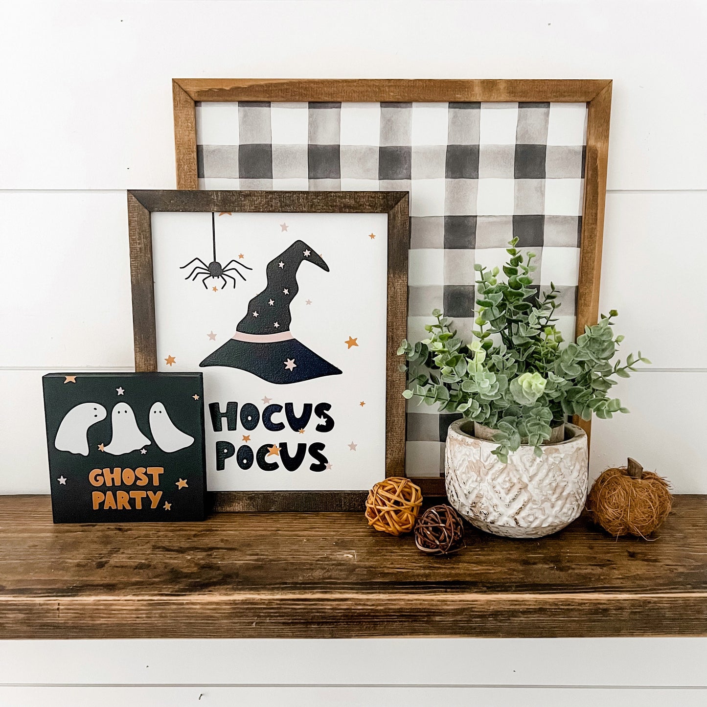 Halloween Wood Sign TRIO
