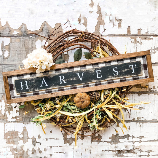 Harvest Fall Wood Sign