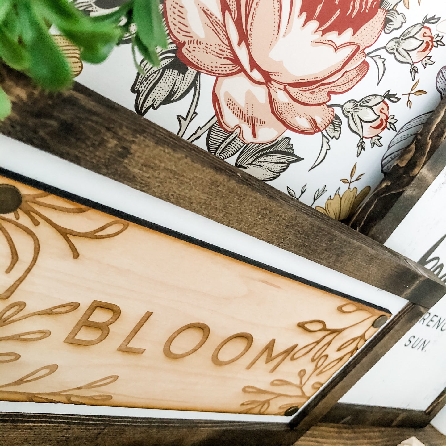 Bloom Plaque Wood Sign