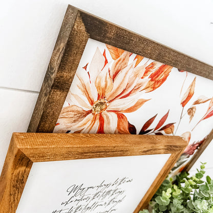 Interchangeable Seasonal Wood Sign