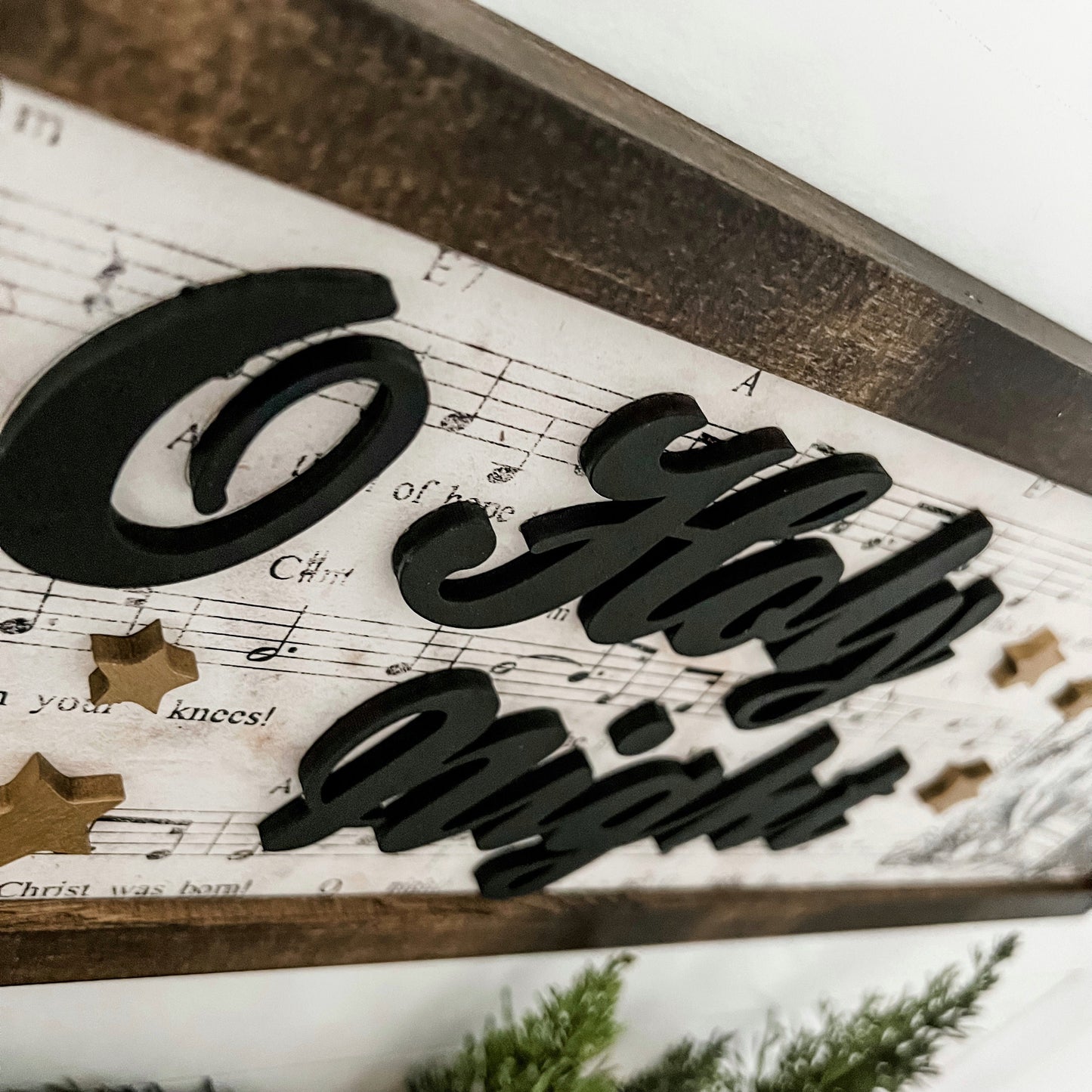 O Holy Night Christmas Nativity Sign