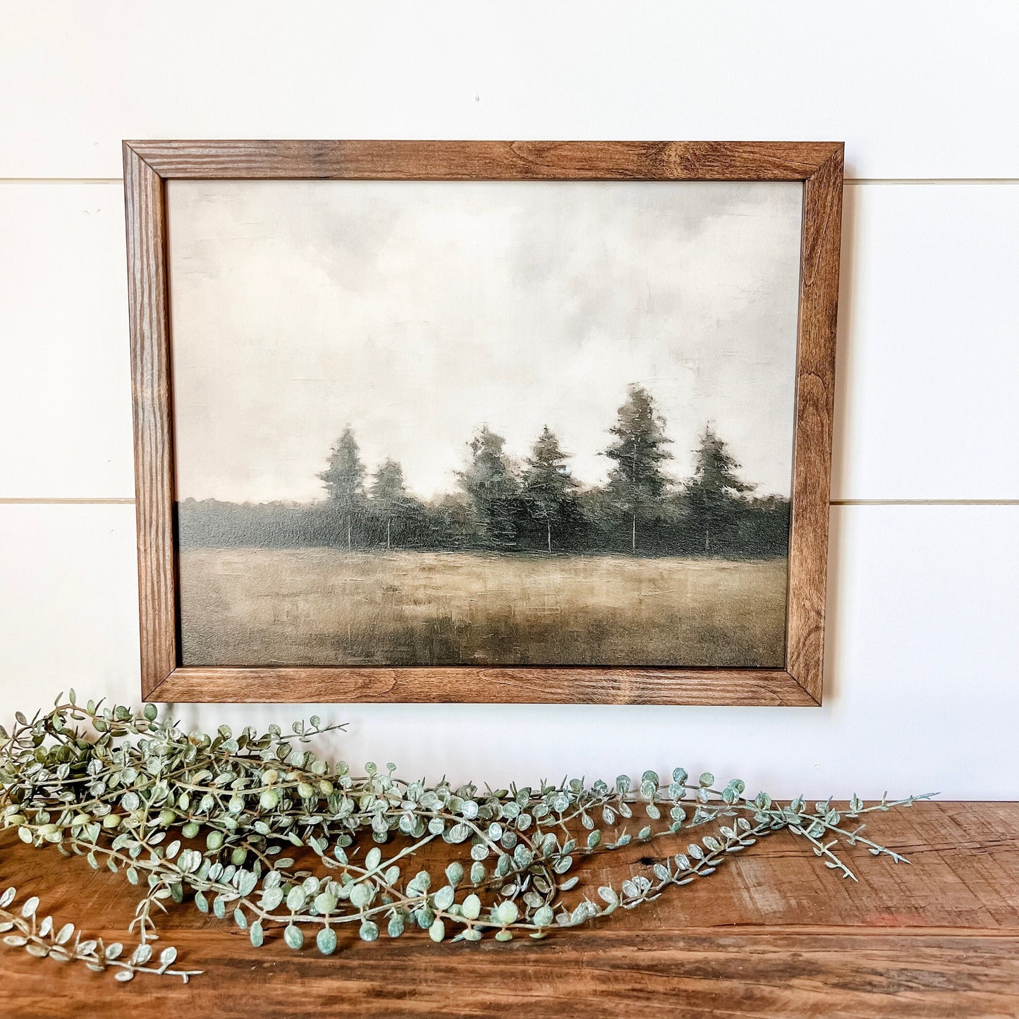 Rustic Tree Landscape Art Print