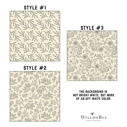 Whimsical Black & White Floral Prints