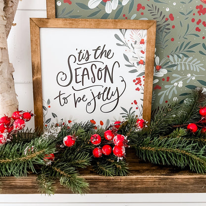 Christmas Wood Sign with Holiday Saying
