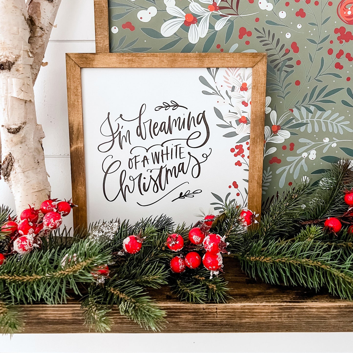Christmas Wood Sign with Holiday Saying