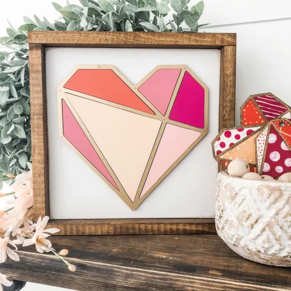 Geometric Heart Sign