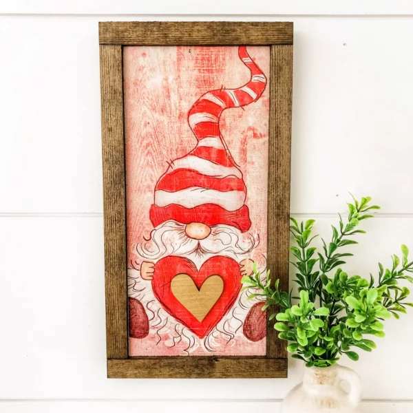 Valentine Gnome Sign