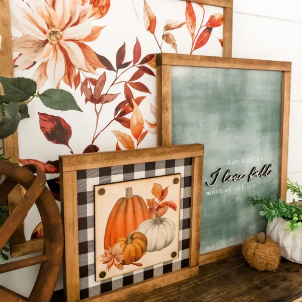 Fall Wood Signs Trio - Image 2