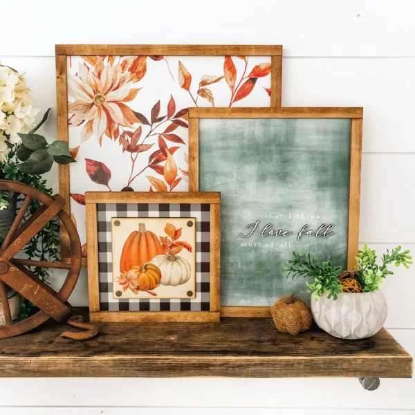 Fall Wood Signs Trio