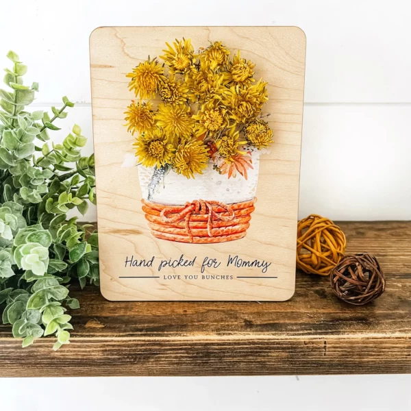 Flowers For Mom Flower Wood Plaque
