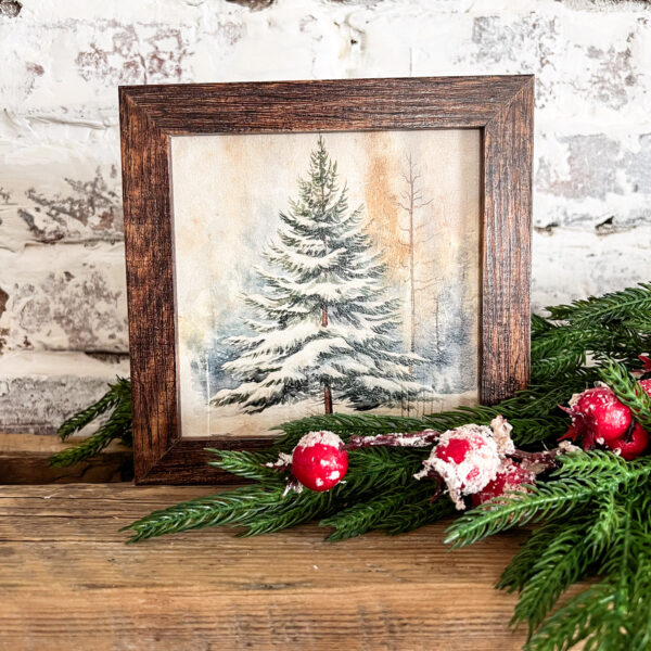 Mini Christmas Prints Wood Sign - Image 2